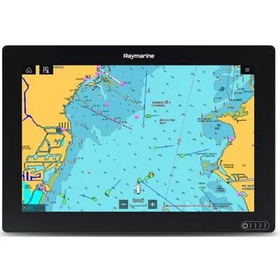  Yacht Photos Pics Raymarine navigation display showing nautical chart, compatible with 2006 Beneteau Oceanis Clipper 393.