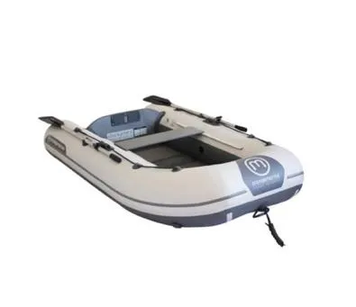  Yacht Photos Pics Inflatable dinghy for Beneteau Oceanis Clipper 393, 2006 model, white and gray design.