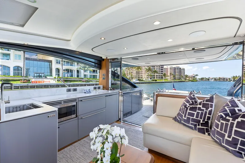 Endless Summer Yacht Photos Pics 2020 Princess V55 Endless Summer Salon/Galley