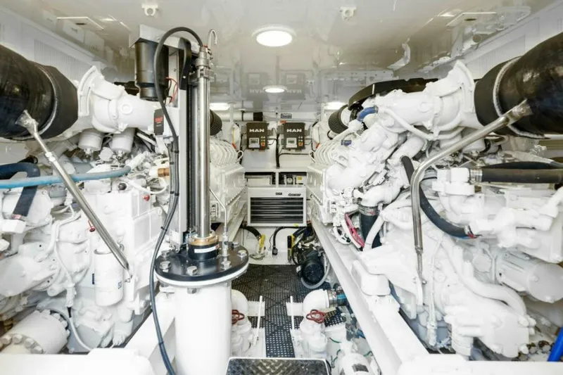 Reel Screamer Yacht Photos Pics 2016 Viking 55 Convertible DONE PICKIN- Engine Room