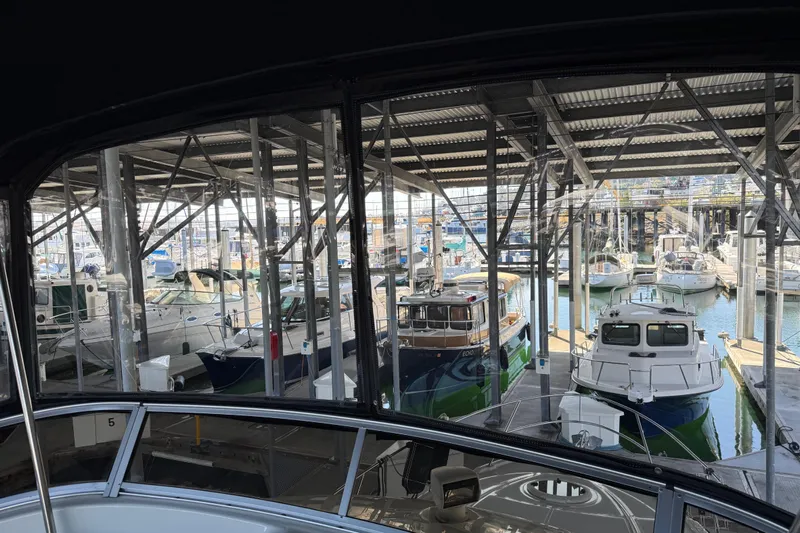  Yacht Photos Pics Boats docked in a marina, viewed from a 2005 Meridian 341 Sedan.