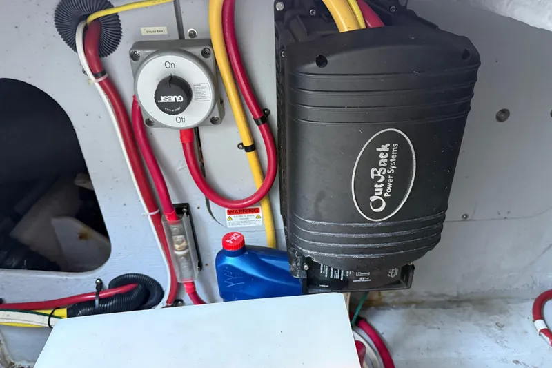  Yacht Photos Pics Electrical system with OutBack Power inverter on 2005 Meridian 341 Sedan boat.