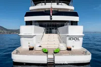Luxury yacht "IDOL" by Austal, 2007 model, with spacious deck and elegant design.