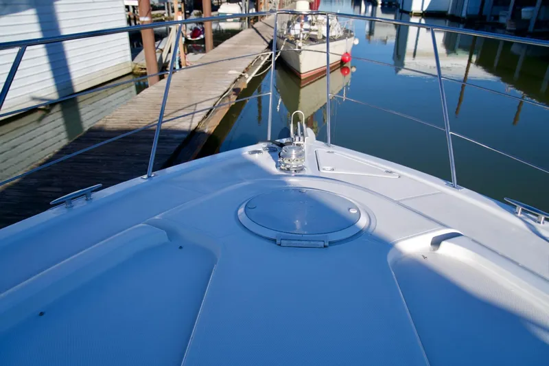  Yacht Photos Pics Bow view of 2000 Carver 506 Motor Yacht docked at marina.