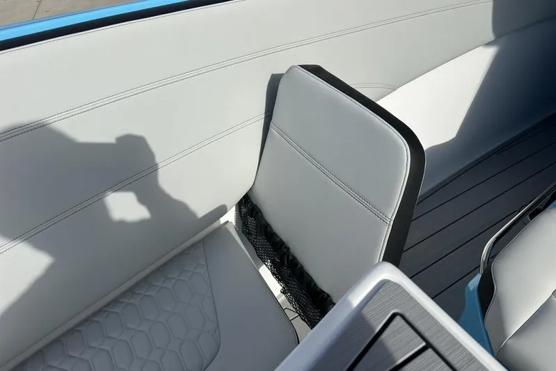  Yacht Photos Pics 2025 Nor-Tech 340 Sport Center Console interior with sleek seating and modern design.