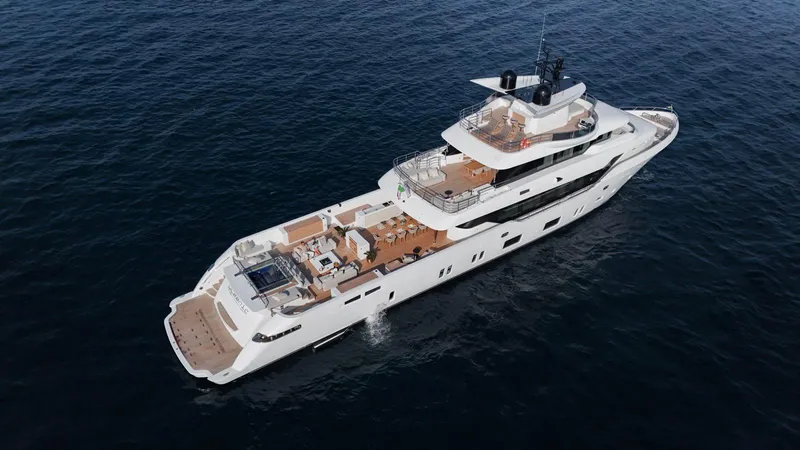 Oceanic 143 Yacht Photos Pics Luxury Canados 143 yacht cruising on open sea, 2023 model.