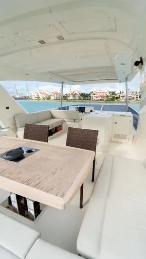 Yachtooma Yacht Photos Pics Luxurious 2017 Present Yachts 680 with spacious deck and elegant seating area.