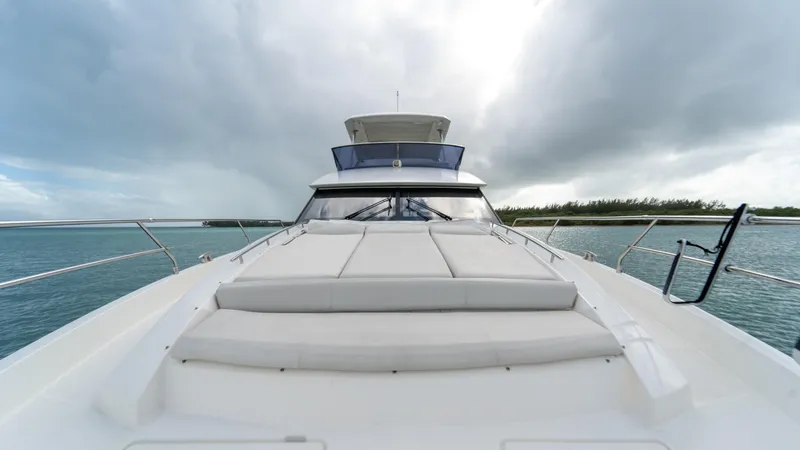Yachtooma Yacht Photos Pics Luxury 2017 Present Yachts 680 on open water under cloudy sky.