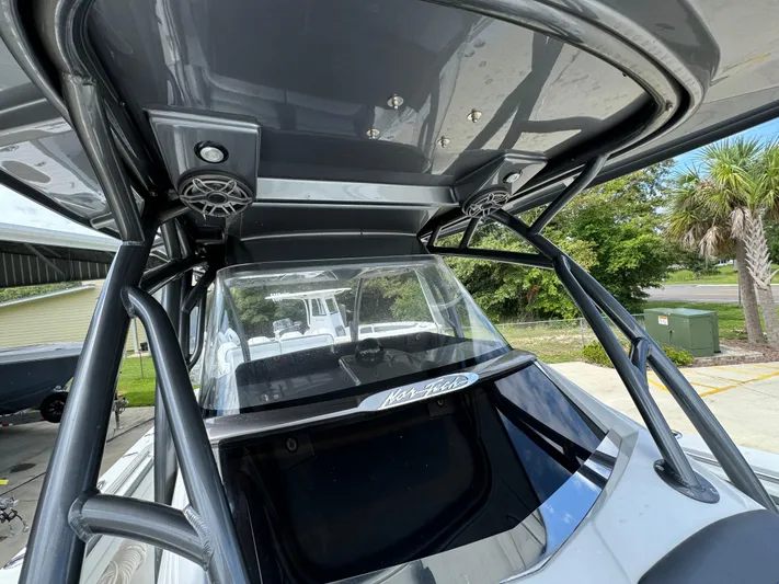  Yacht Photos Pics 2022 Nor-Tech 392 Super Fish boat with sleek design and sturdy framework.