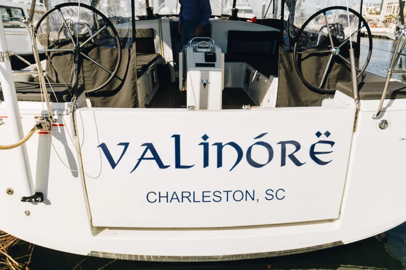 Valinore Yacht Photos Pics 2023 Jeanneau Sun Odyssey 490 sailboat named Valinor&euml;, docked in Charleston, SC.