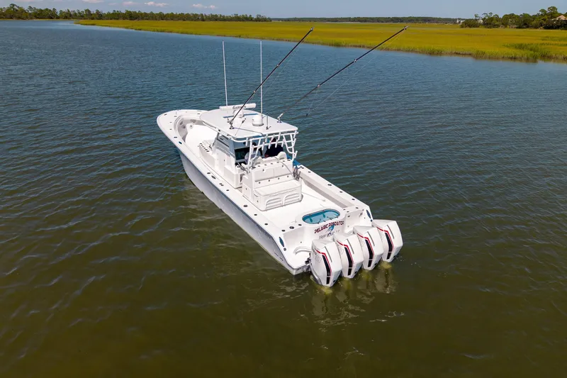Pelagic Predator Yacht Photos Pics Onslow Bay TE Pelagic Predator- Aerial Profile