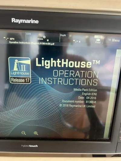  Yacht Photos Pics Raymarine LightHouse operation instructions on Grady-White 336 Canyon, 2012 model.