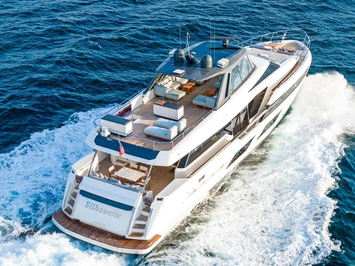  Yacht Photos Pics Luxurious 2020 Ferretti Yachts 920 cruising on open sea, showcasing elegant design and spacious deck.