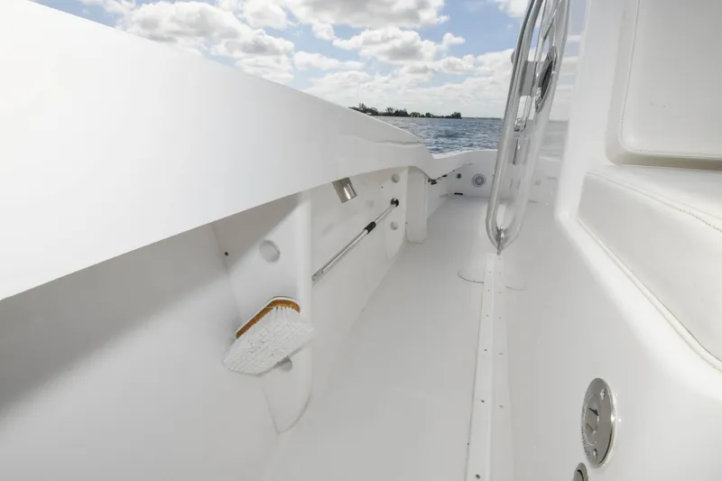  Yacht Photos Pics 2019 Ocean Master 336 Center Console boat interior with ocean view.