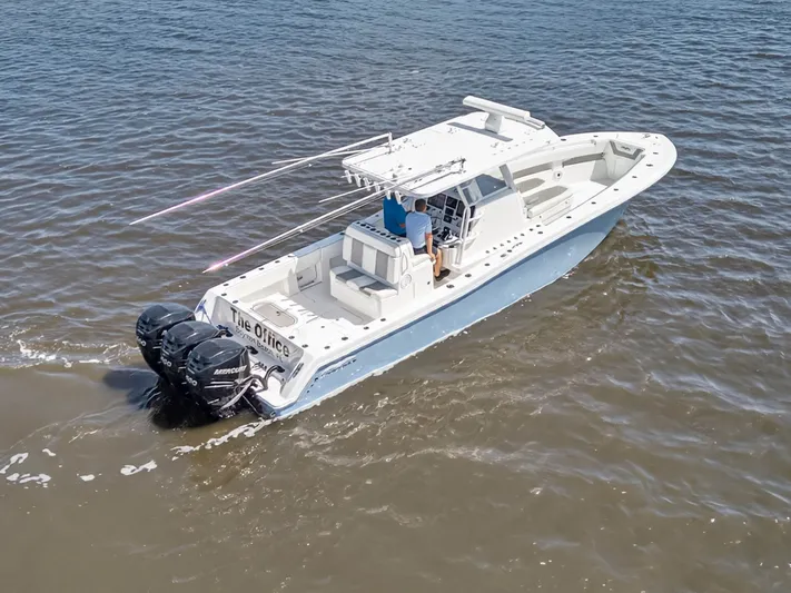  Yacht Photos Pics 2023 Invincible 36 Open Fisherman on the water.