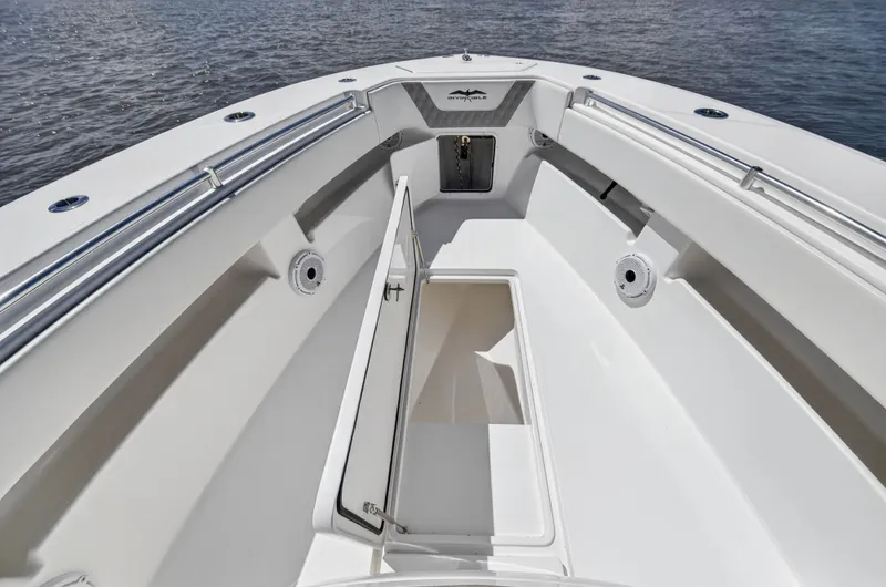  Yacht Photos Pics Invincible 36 Open Fisherman 2023, spacious deck design.