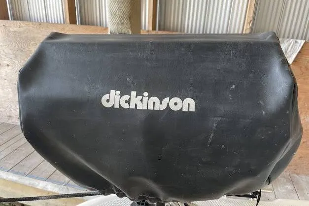 One Life Yacht Photos Pics Protective cover with "Dickinson" logo on a 2004 Meridian 341 boat.