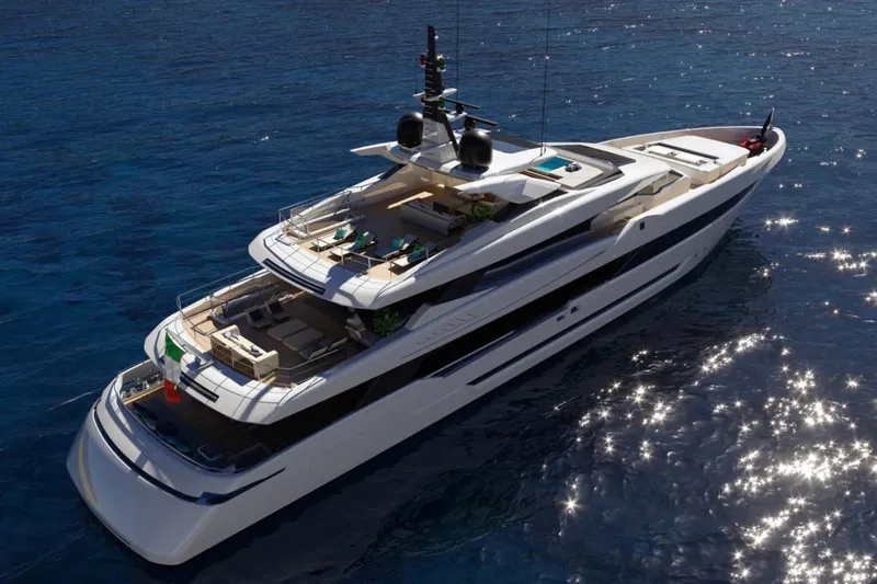  Yacht Photos Pics Luxurious 2007 Austal Doll yacht cruising on sparkling blue ocean waters.